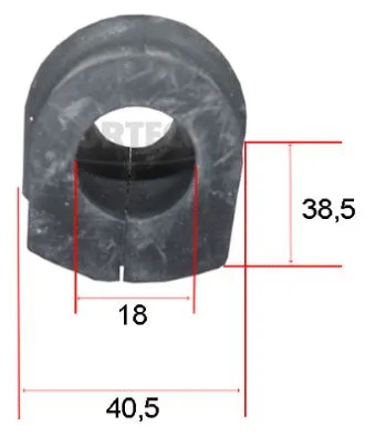 Stabilizatoriaus įvorė CORTECO 49367525
