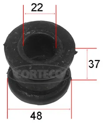 Stabilizatoriaus įvorė CORTECO 80001169
