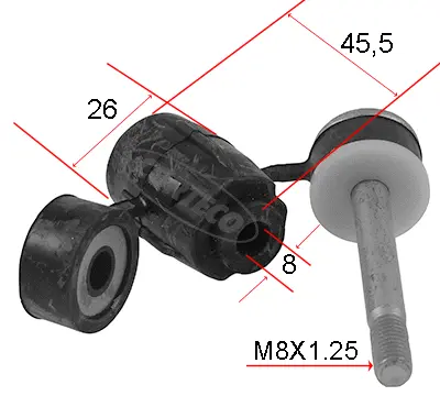Stabilizatoriaus įvorė CORTECO 80004684