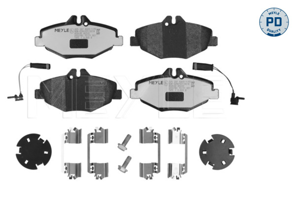 Diskinių stabdžių trinkelių rinkinys MEYLE 025 237 4320-1/PD