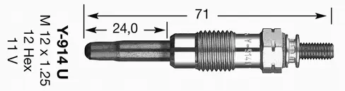 Pakaitinimo žvakė NGK 2643