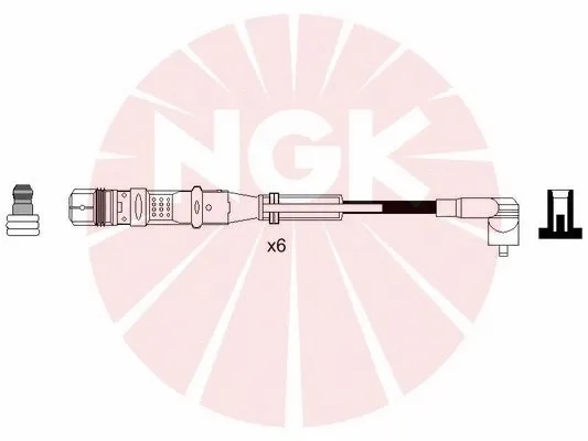 Uždegimo laidų komplektas NGK 7358