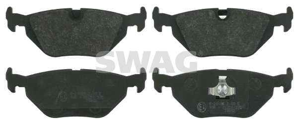 Diskinių stabdžių trinkelių rinkinys SWAG 20 91 6196