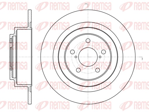 Stabdžių diskas REMSA 61343.00