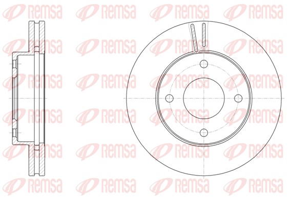 Stabdžių diskas REMSA 61532.10