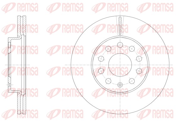Stabdžių diskas REMSA 61586.10