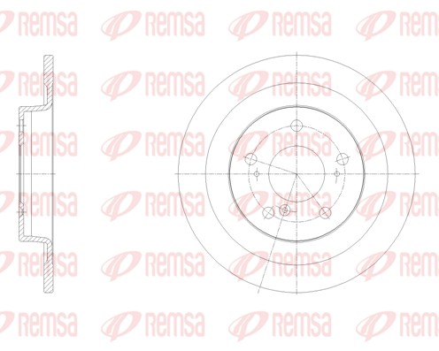 Stabdžių diskas REMSA 62100.00
