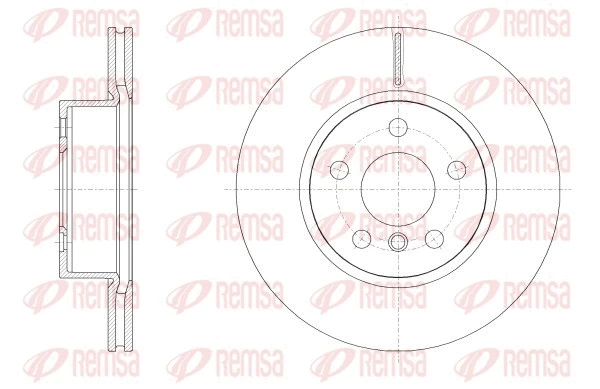 Stabdžių diskas REMSA 62554.10
