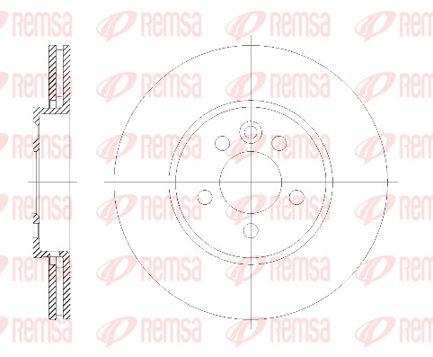 Stabdžių diskas REMSA 6614.10