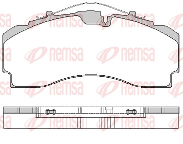 Diskinių stabdžių trinkelių rinkinys REMSA JCA 1704.00