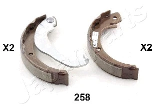 Rankinio stabdžio trinkelių komplektas JAPANPARTS GF-258AF