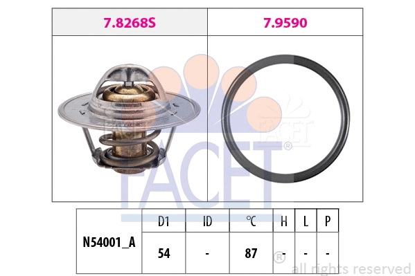 Termostatas FACET 7.8268