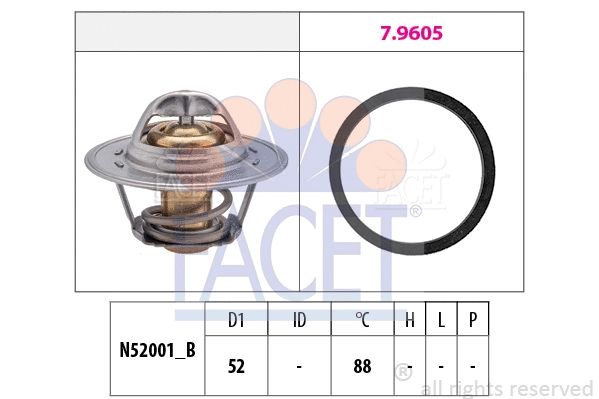 Termostatas FACET 7.8312