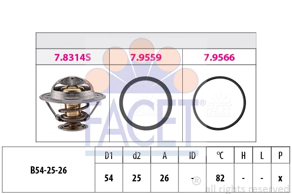 Termostatas FACET 7.8314