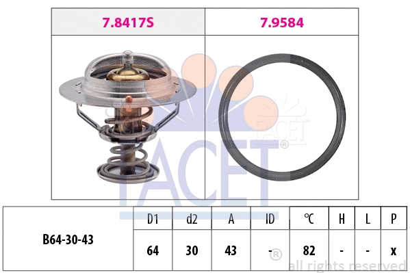 Termostatas FACET 7.8417
