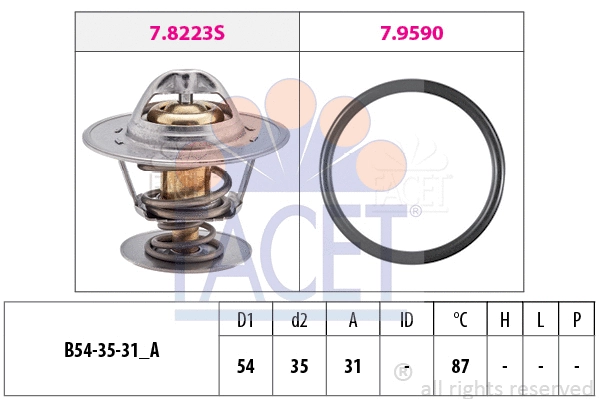 Termostatas FACET 7.8432