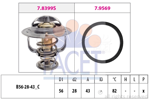 Termostatas FACET 7.8444