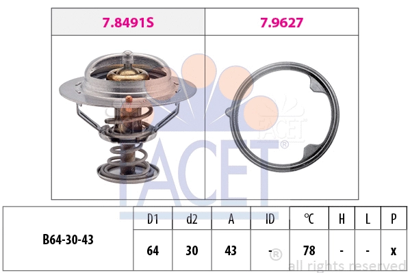 Termostatas FACET 7.8491