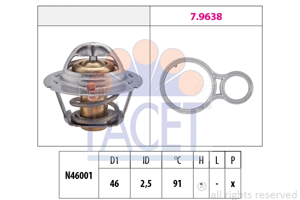 Termostatas FACET 7.8524