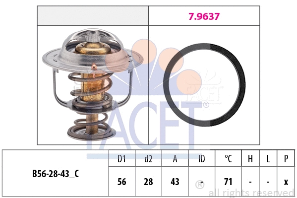Termostatas FACET 7.8650