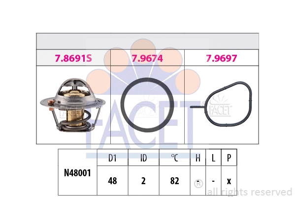 Termostatas FACET 7.8691