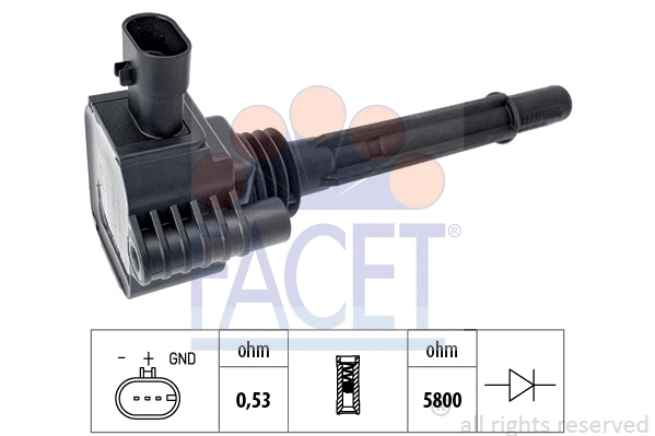 Uždegimo ritė FACET 9.6510