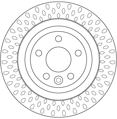 Stabdžių diskas TRW DF6387