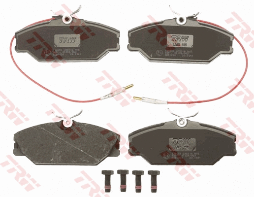 Diskinių stabdžių trinkelių rinkinys TRW GDB1030