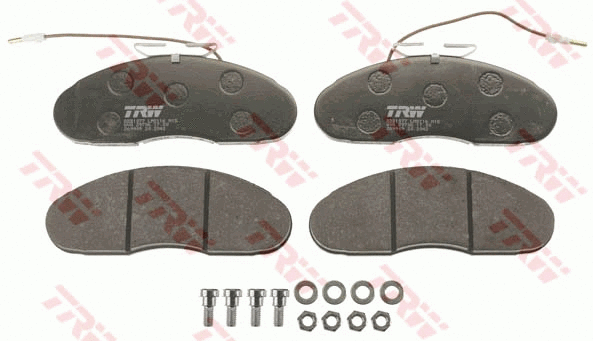 Diskinių stabdžių trinkelių rinkinys TRW GDB1077