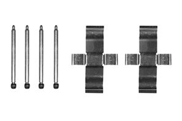 Diskinių stabdžių trinkelių priedų komplektas TRW PFK128