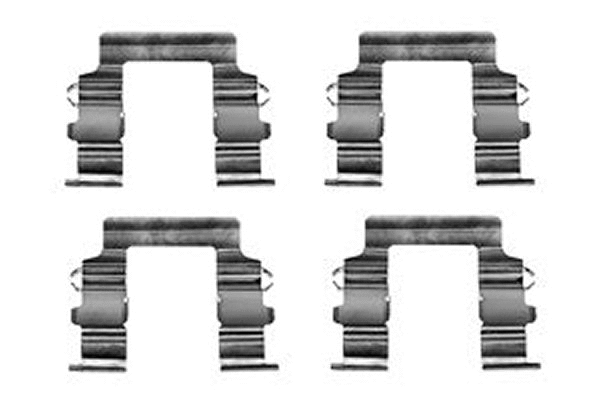 Diskinių stabdžių trinkelių priedų komplektas TRW PFK336