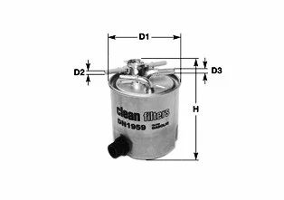 Kuro filtras CLEAN FILTERS DN2701