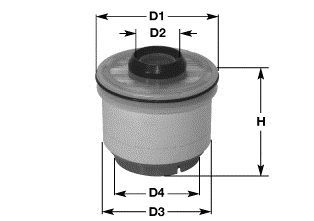Kuro filtras CLEAN FILTERS MG3608