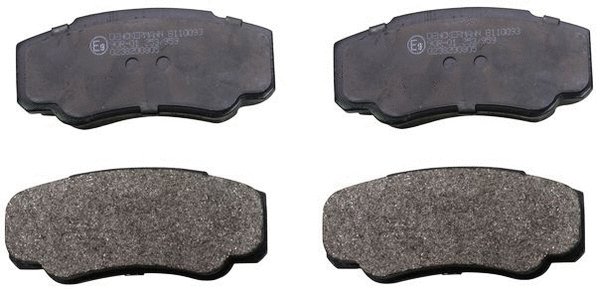 Diskinių stabdžių trinkelių rinkinys DENCKERMANN B110093