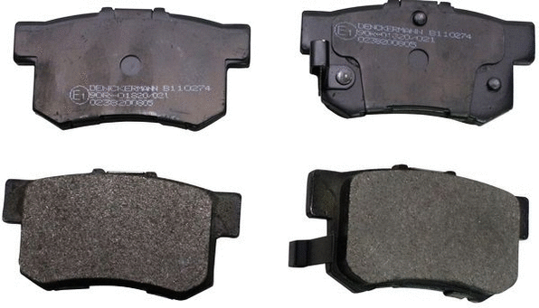 Diskinių stabdžių trinkelių rinkinys DENCKERMANN B110274