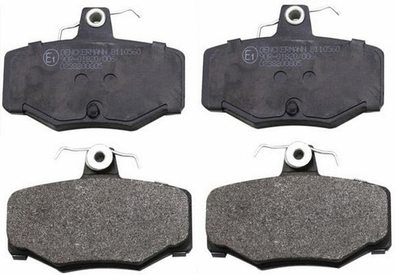 Diskinių stabdžių trinkelių rinkinys DENCKERMANN B110560