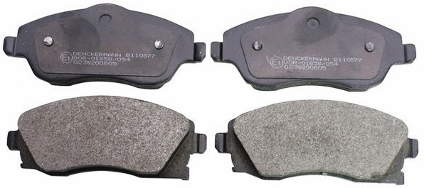 Diskinių stabdžių trinkelių rinkinys DENCKERMANN B110577