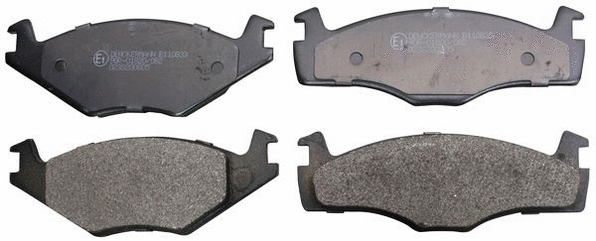 Diskinių stabdžių trinkelių rinkinys DENCKERMANN B110833