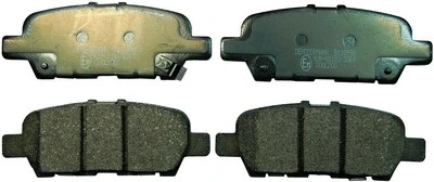 Diskinių stabdžių trinkelių rinkinys DENCKERMANN B110998