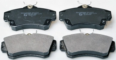 Diskinių stabdžių trinkelių rinkinys DENCKERMANN B111237