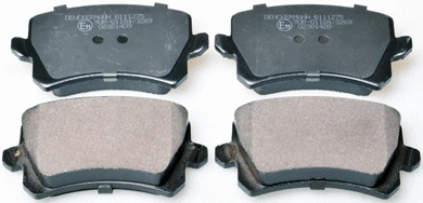 Diskinių stabdžių trinkelių rinkinys DENCKERMANN B111275