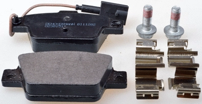 Diskinių stabdžių trinkelių rinkinys DENCKERMANN B111282