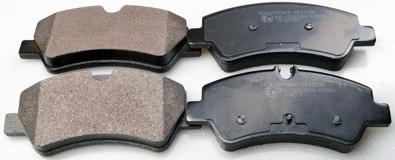 Diskinių stabdžių trinkelių rinkinys DENCKERMANN B111289