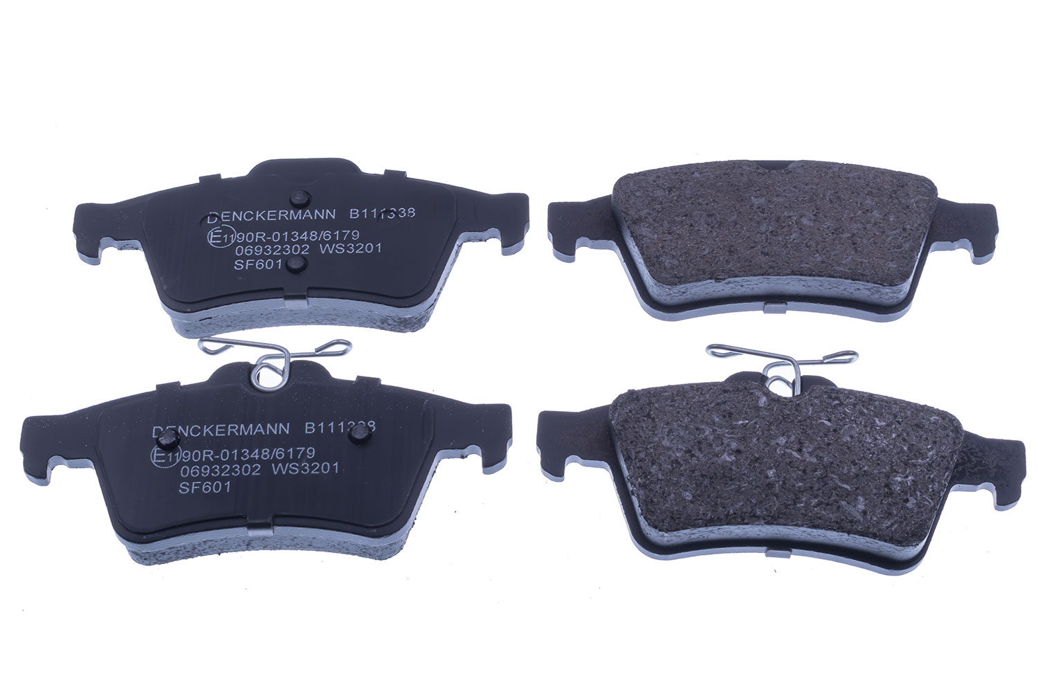 Diskinių stabdžių trinkelių rinkinys DENCKERMANN B111338