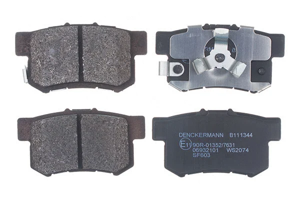 Diskinių stabdžių trinkelių rinkinys DENCKERMANN B111344