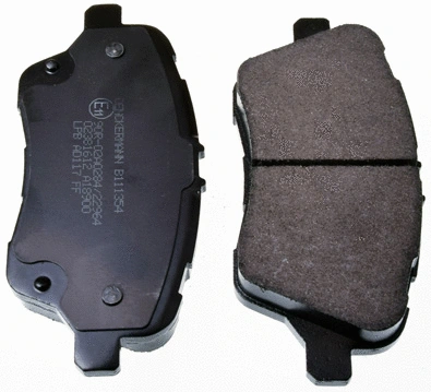 Diskinių stabdžių trinkelių rinkinys DENCKERMANN B111354