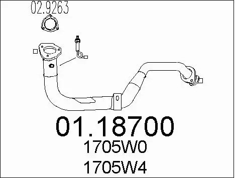 Išleidimo kolektorius MTS 01.18700