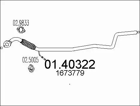 Išleidimo kolektorius MTS 01.40322