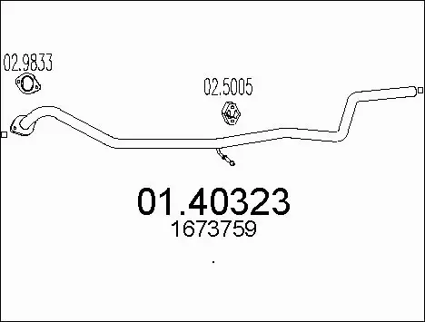 Išleidimo kolektorius MTS 01.40323