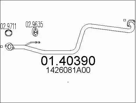 Išleidimo kolektorius MTS 01.40390